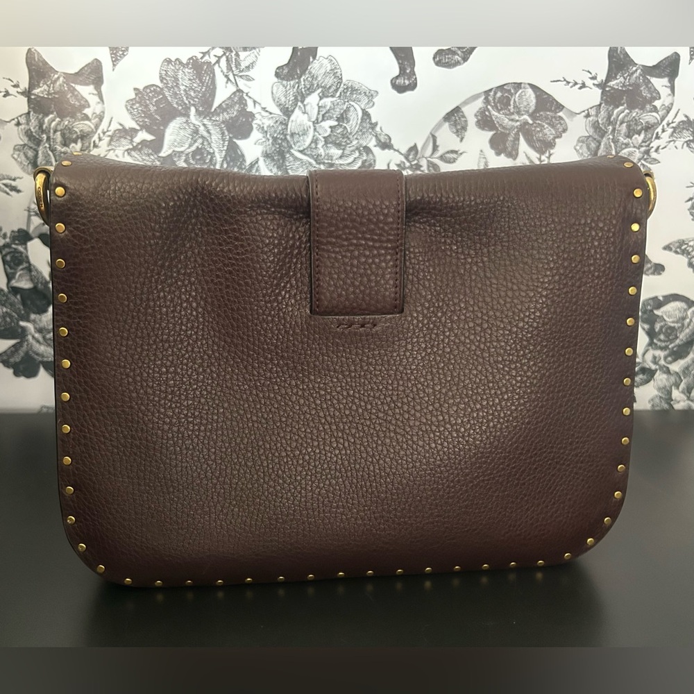 COACH PAGE 27 OXBLOOD WITH RIVETS GUC - Picture 9 of 17